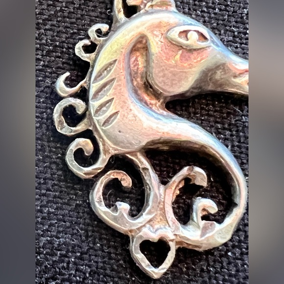 silver earrings, unicorn.  They are stamped 925. Worn a few times, like new. - Picture 1 of 4